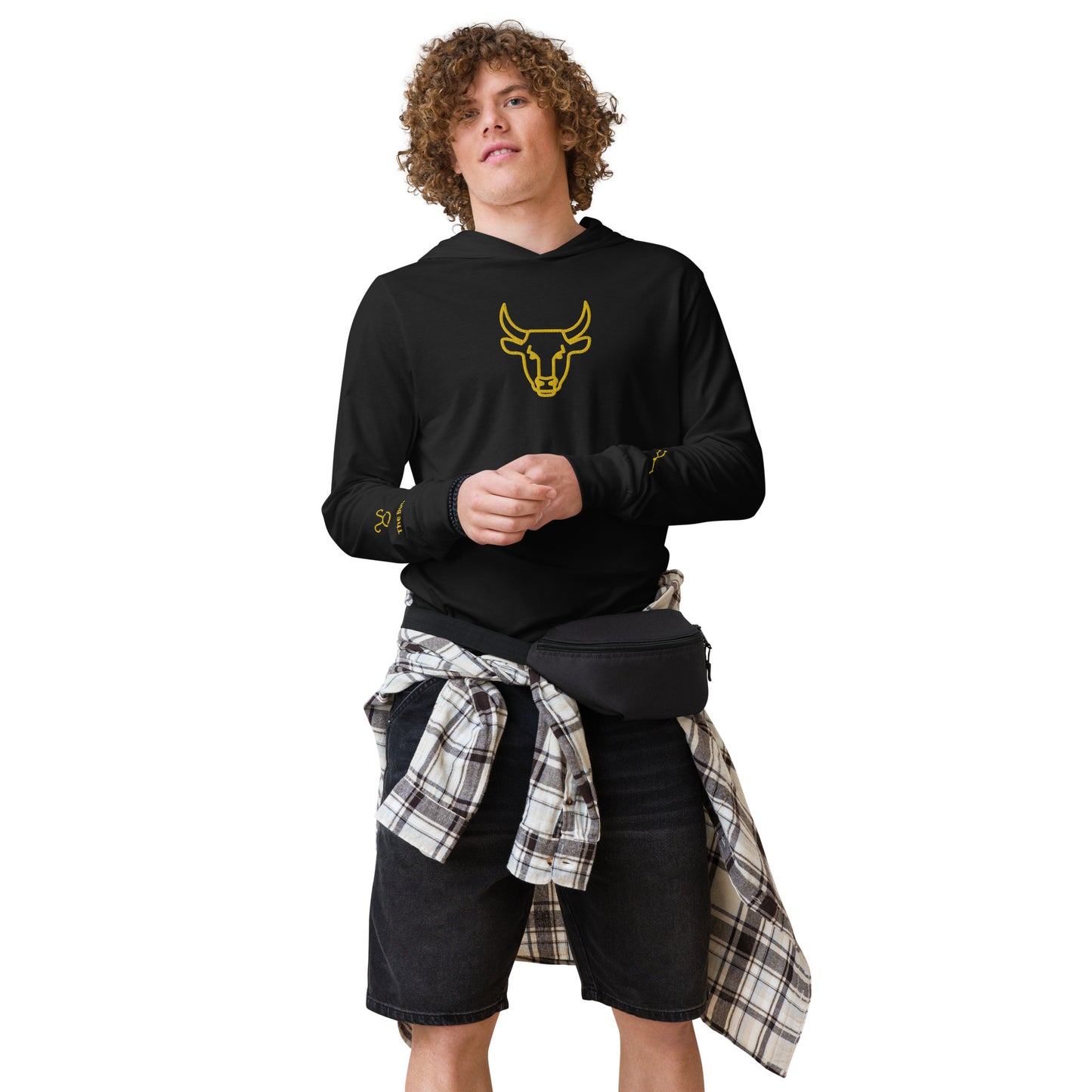 Men's Hooded Long-sleeve Tee - Taurus