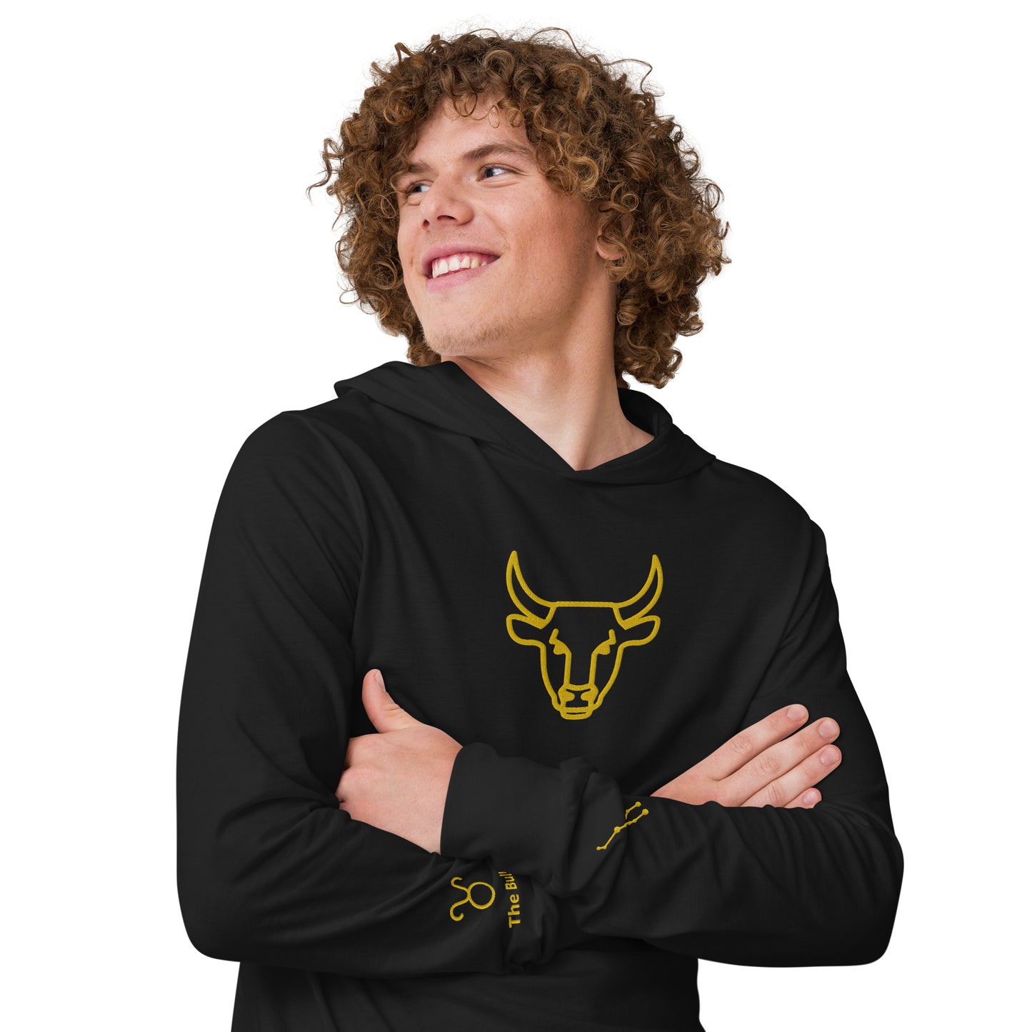 Men's Hooded Long-sleeve Tee - Taurus