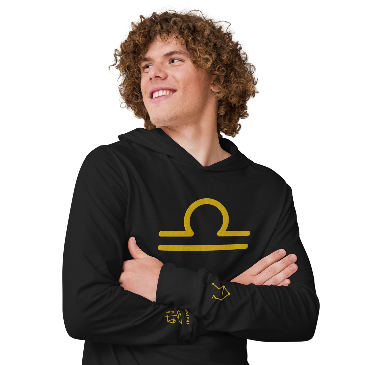 Men's Hooded Long-sleeve Tee - Libra