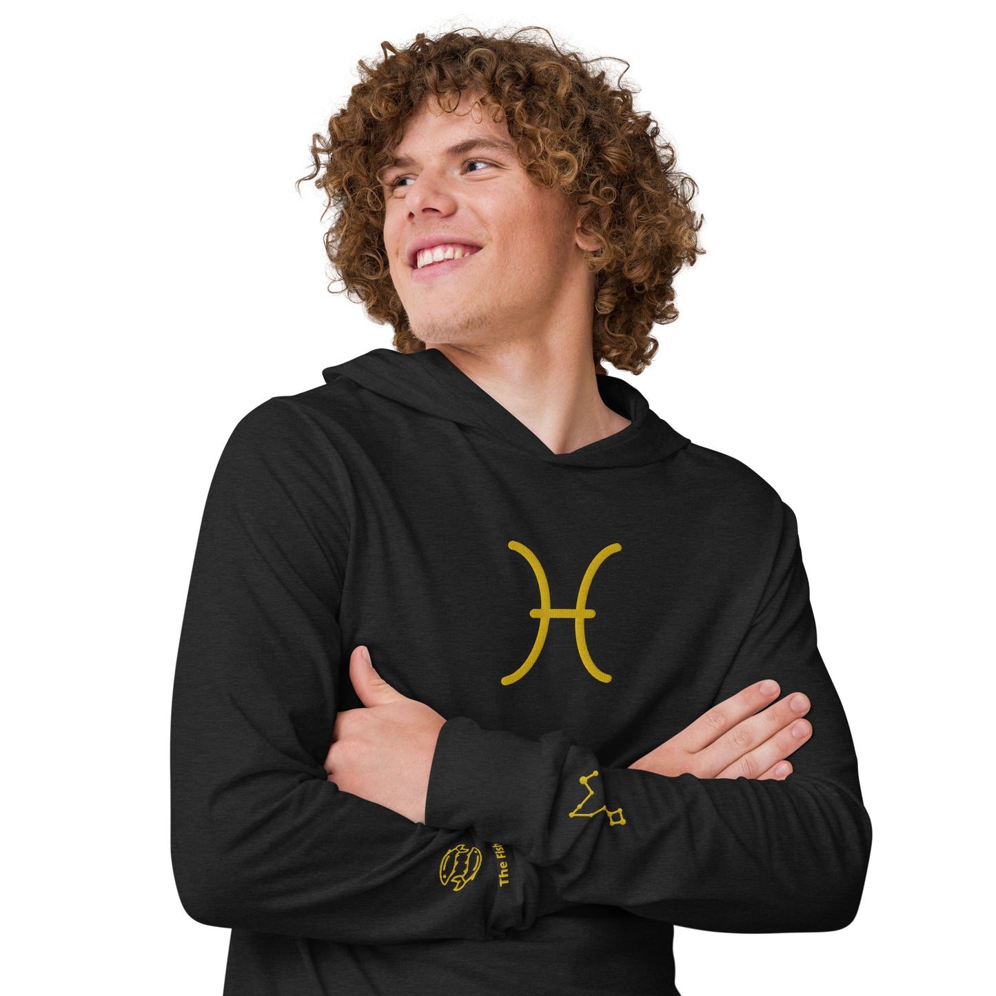 Men's Hooded Long-sleeve Tee – Pisces