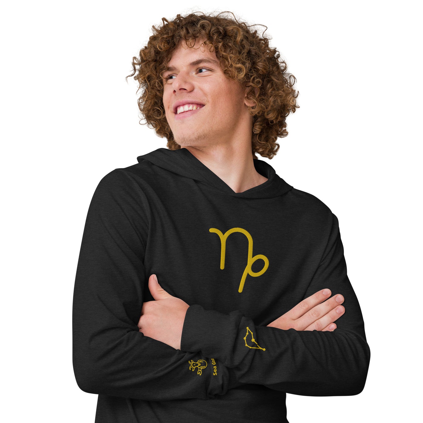 Men's Hooded Long-sleeve Tee – Capricorn