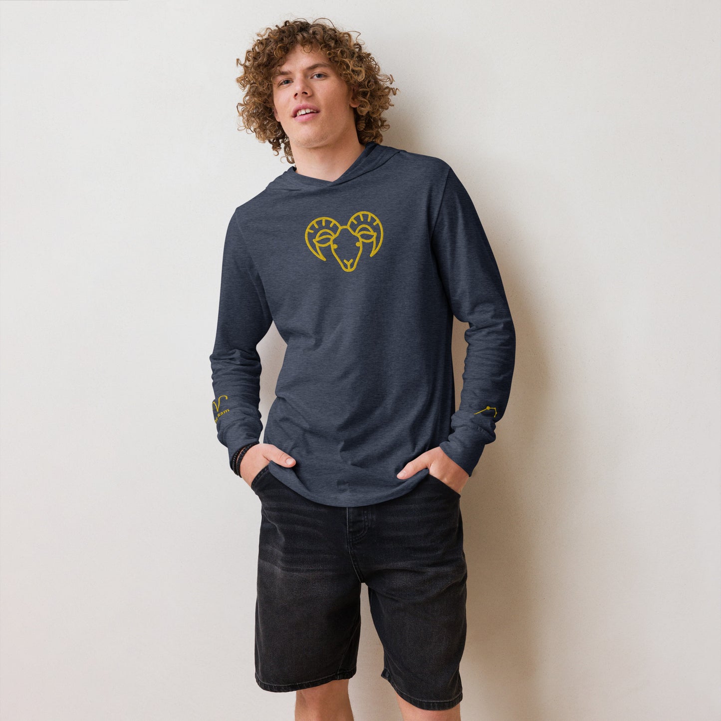 Men's Hooded Long-sleeve Tee – Aries