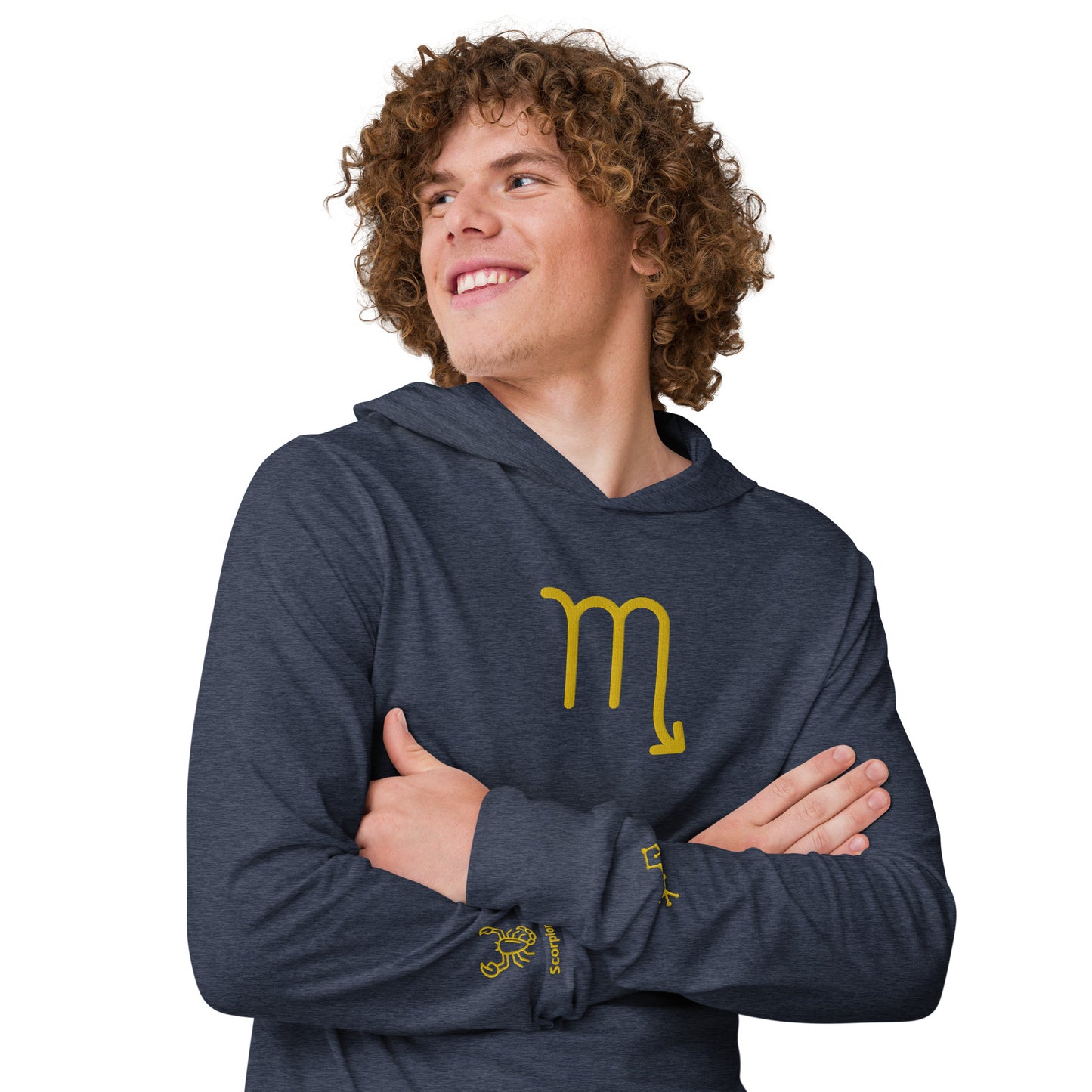 Men's Hooded Long-sleeve Tee - Scorpio