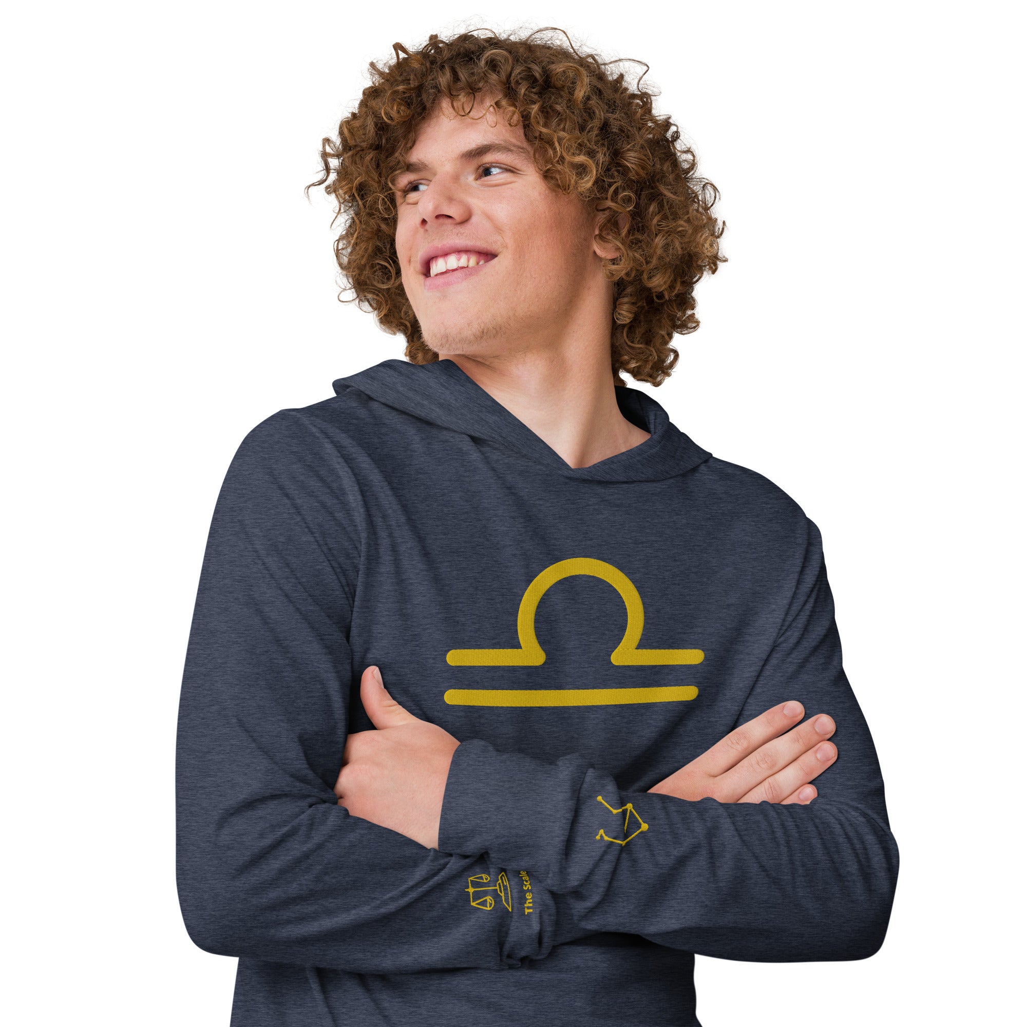 Men's Hooded Long-sleeve Tee - Libra