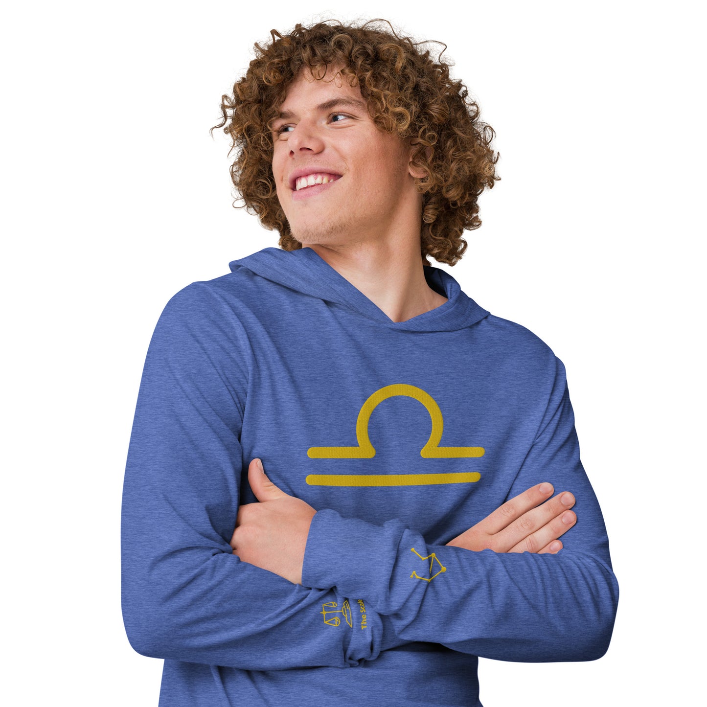 Men's Hooded Long-sleeve Tee - Libra