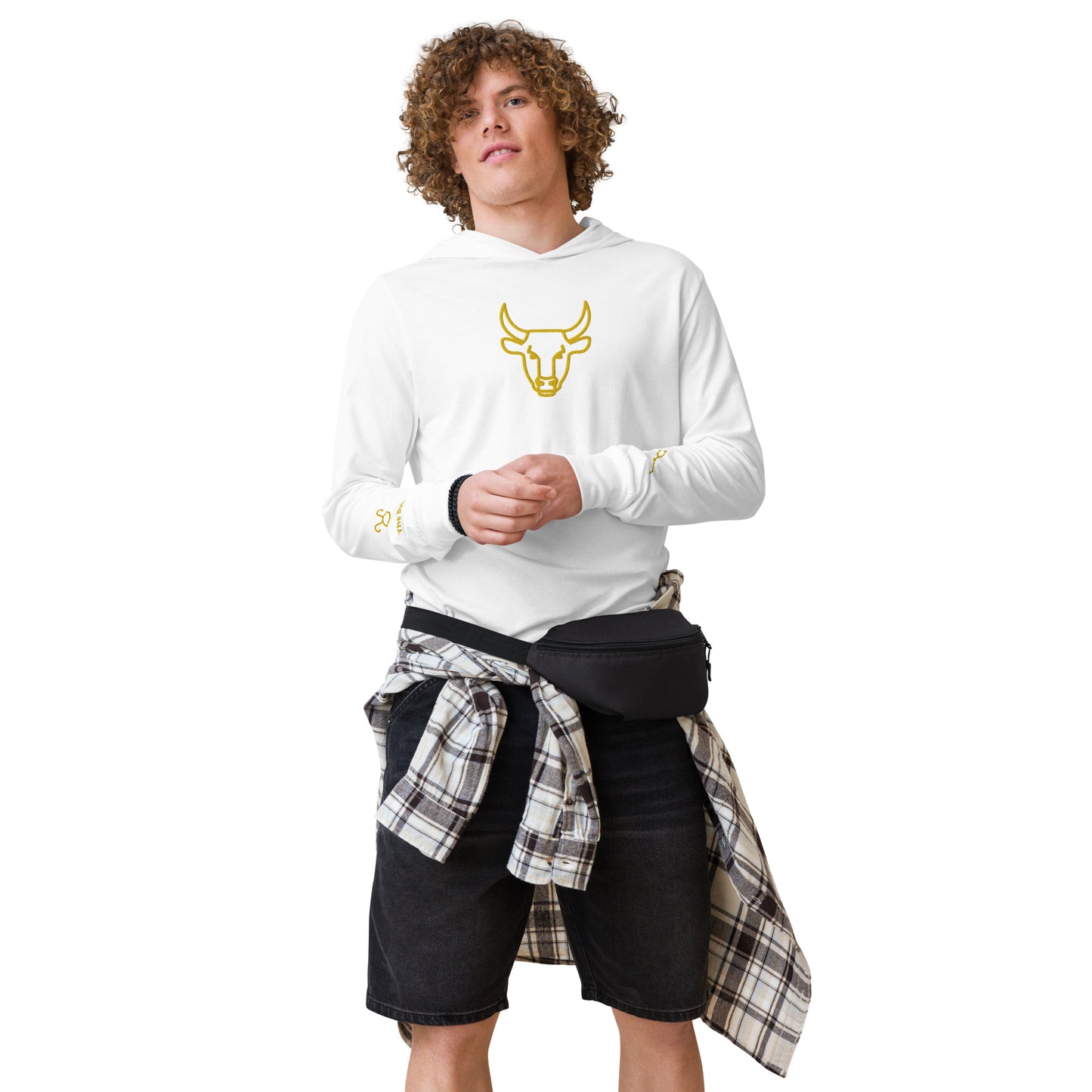 Men's Hooded Long-sleeve Tee - Taurus