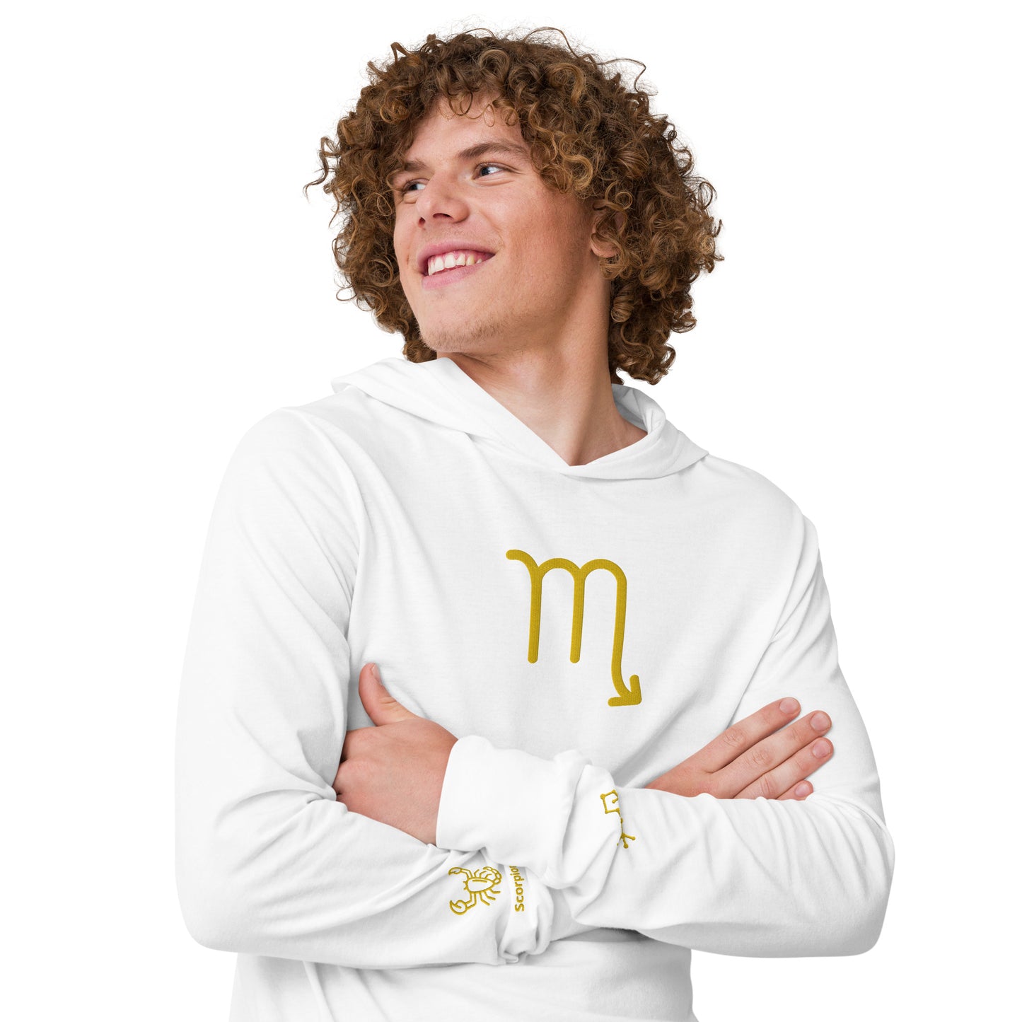 Men's Hooded Long-sleeve Tee - Scorpio