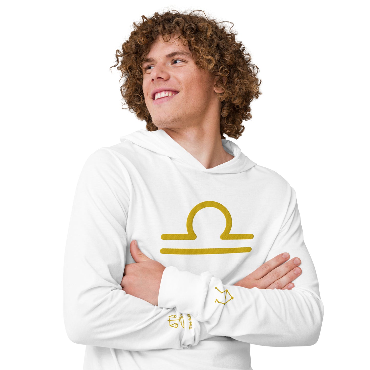 Men's Hooded Long-sleeve Tee - Libra