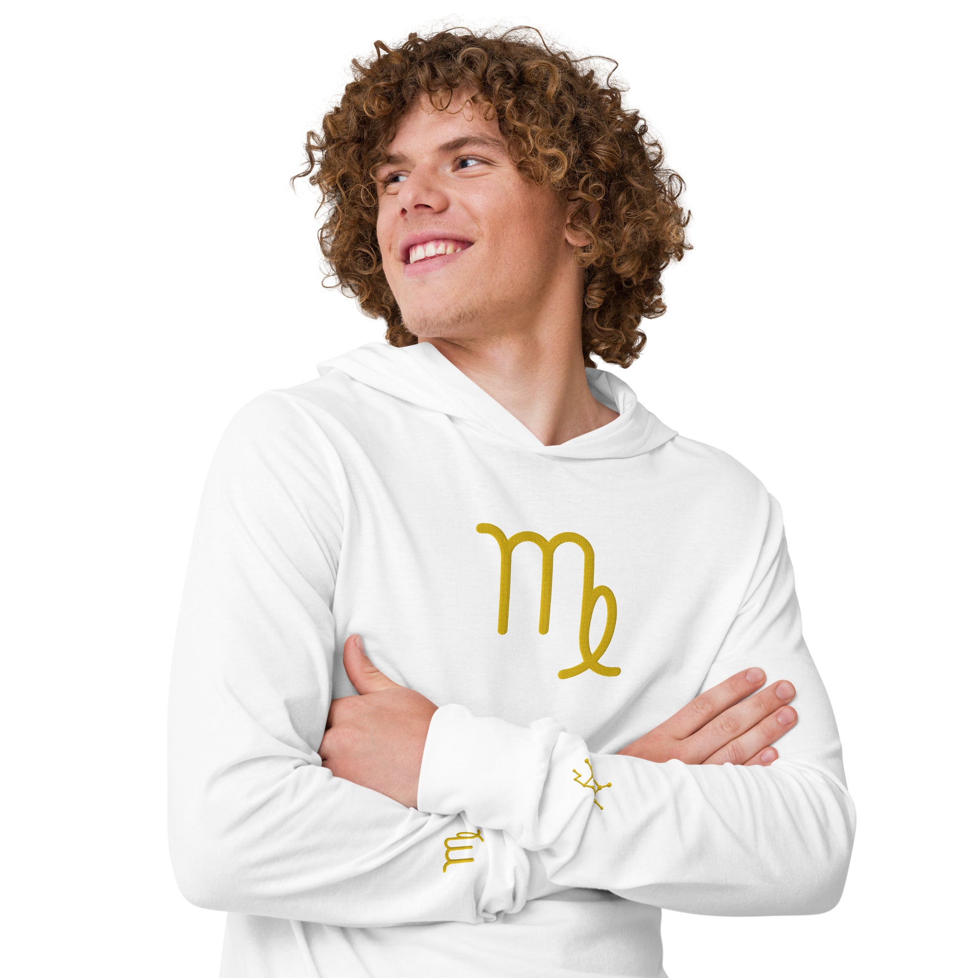 Men's Hooded Long-sleeve Tee - Virgo