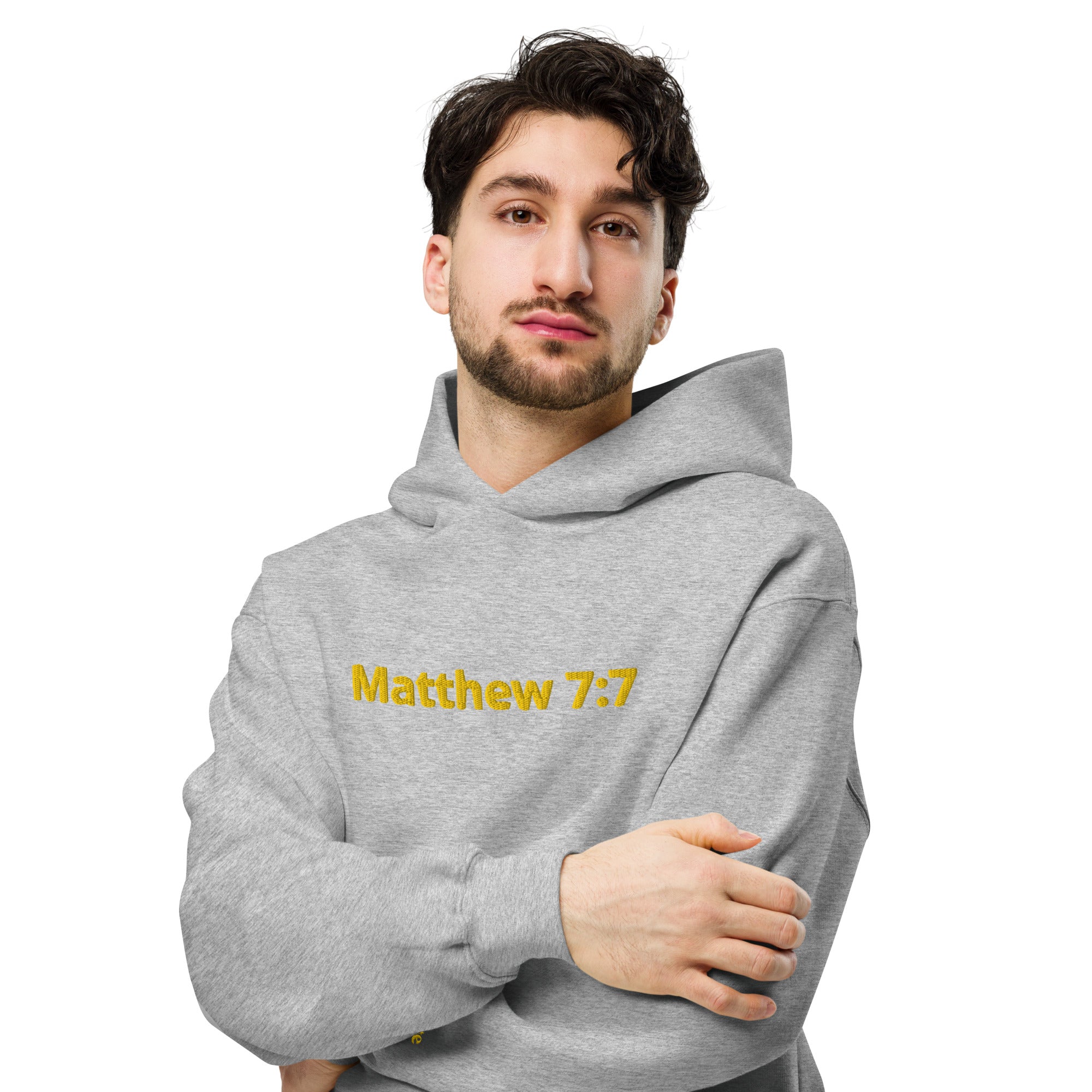 Matthew 7:7 | Men’s Hooded Sweatshirt